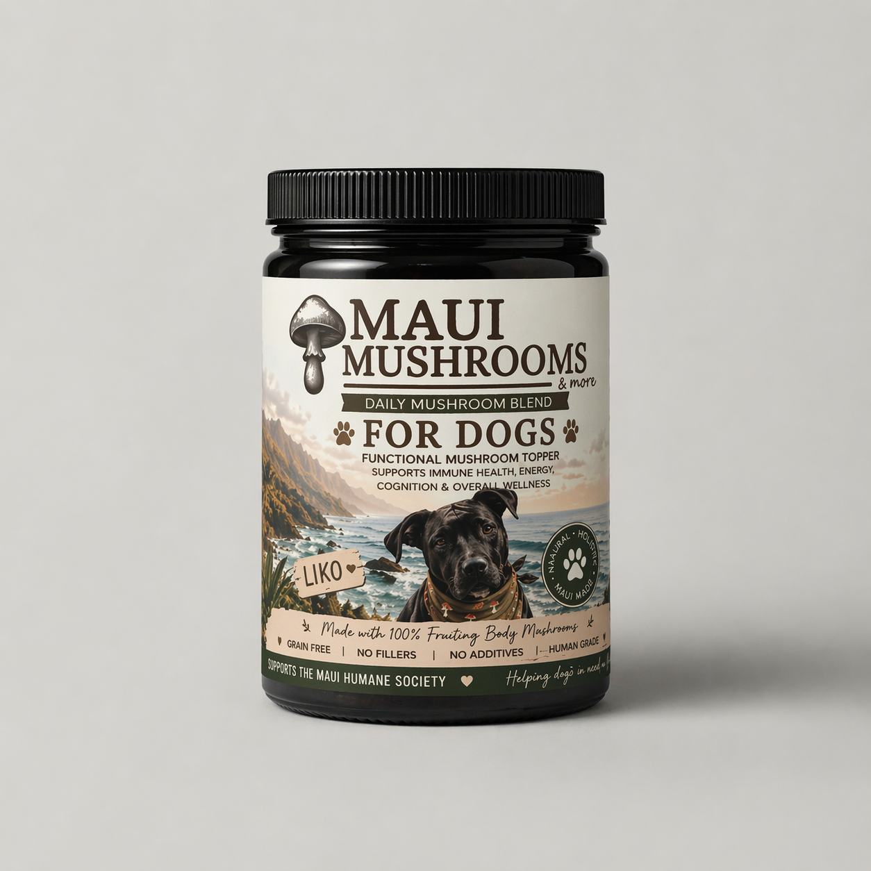Daily Mushroom Blend for Dogs | Natural Food Topper with Functional Mushrooms