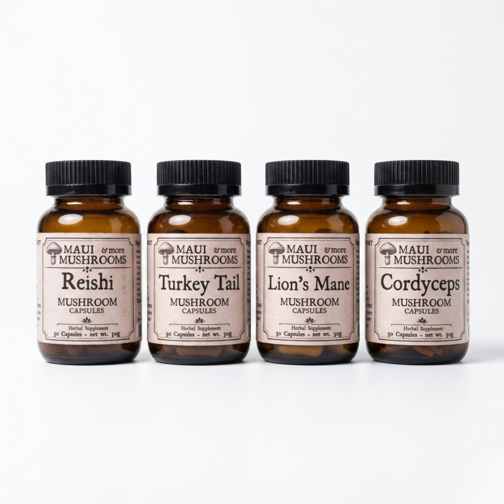 4-Mushroom Capsule Variety Pack – Daily Functional Wellness, Simplified