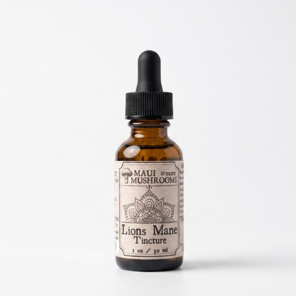Lion’s Mane Tincture – Dual + Ultrasonic Extract for Focus & Cognitive Support