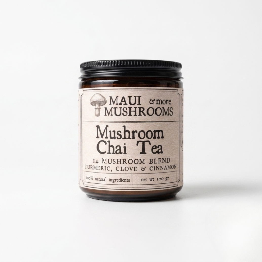 Mushroom Chai – Functional Chai Tea Infused with 14 Medicinal Mushrooms