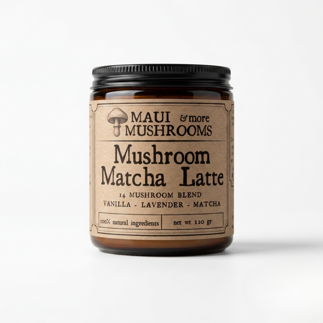 Mushroom Matcha Latte - Vanilla Lavender