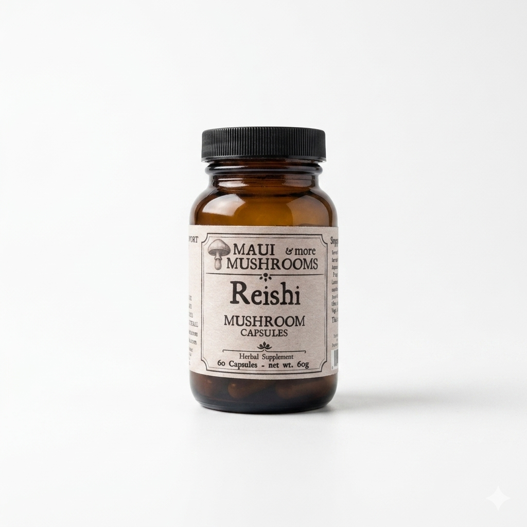 Reishi Capsules – Calming Adaptogen for Balance & Well-Being