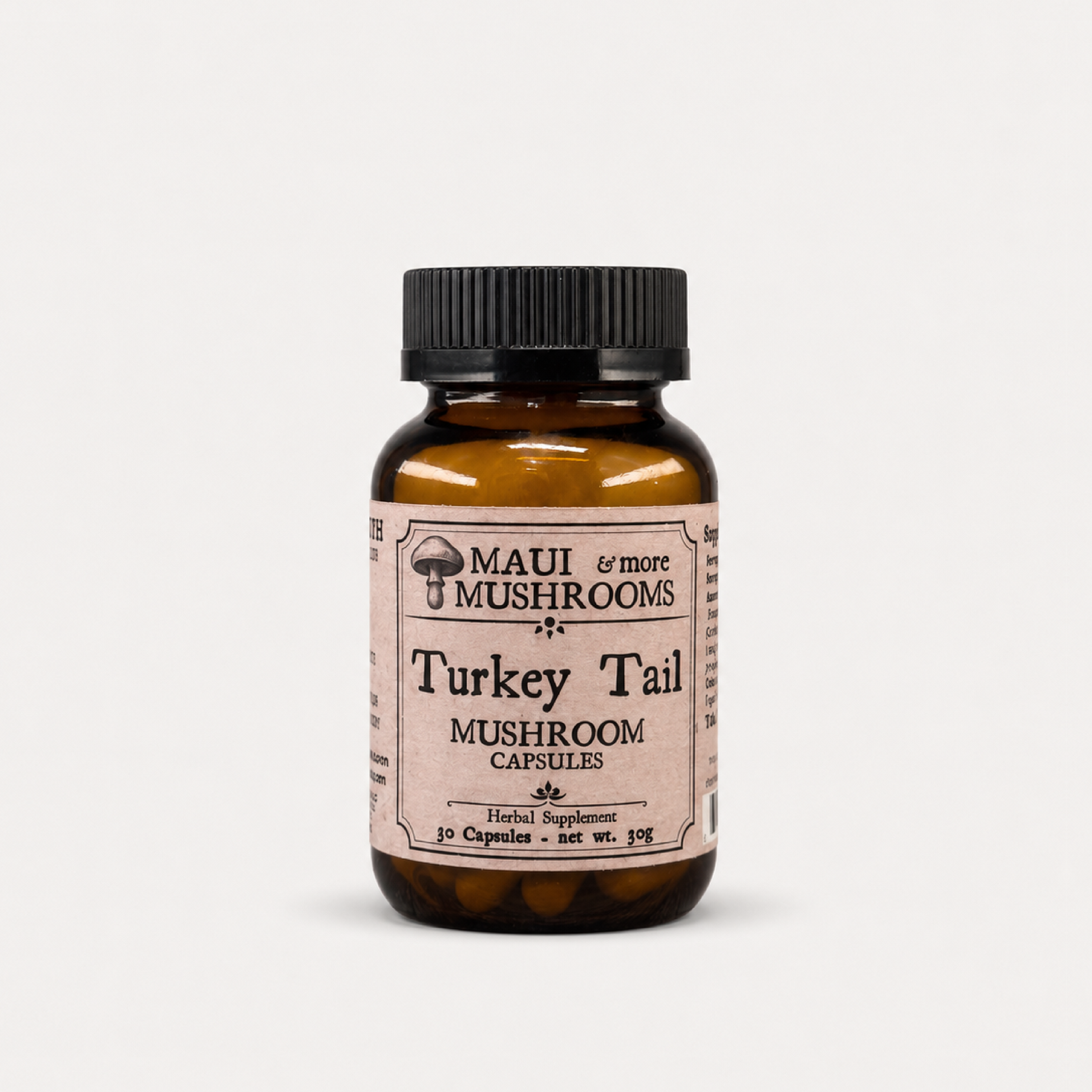 Turkey Tail Capsules – Immune & Gut Support From 100% Fruiting Bodies